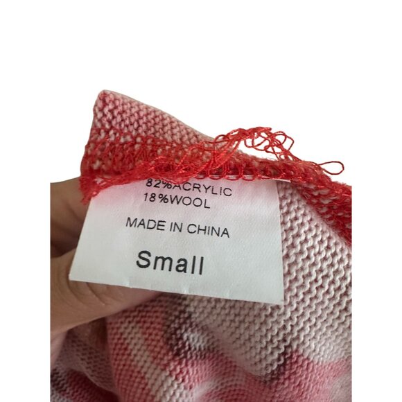 JEAN PIERRE KLIFA Floral Zip Long Sleeve Wool Blend Top Sz Small - Picture 3 of 9